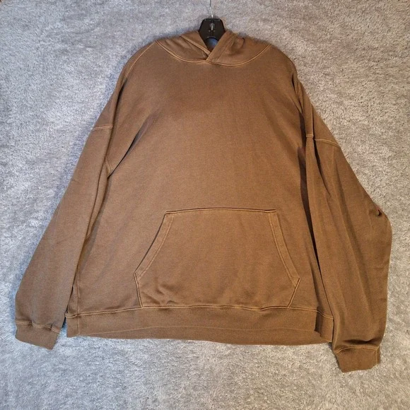 No Boundaries NoBo Oversized Hoodie Mocha Brown Fleece Lined 2XL Max Mole NWT - Picture 2 of 12